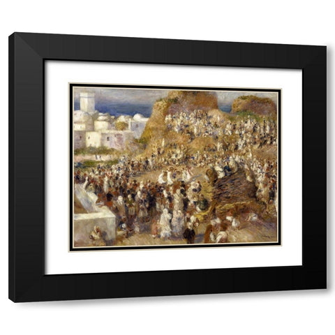 The Mosque Black Modern Wood Framed Art Print with Double Matting by Renoir, Pierre-Auguste