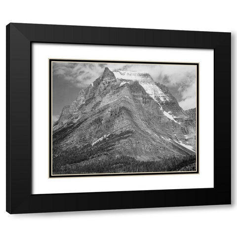 Going-to-the-Sun Mountain-Glacier National Park-Montana Black Modern Wood Framed Art Print with Double Matting by Adams, Ansel