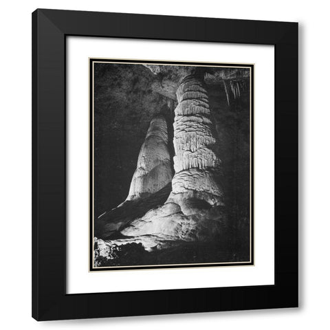 Hall of Giants-Big Room-Carlsbad Caverns National Park-New Mexico Black Modern Wood Framed Art Print with Double Matting by Adams, Ansel
