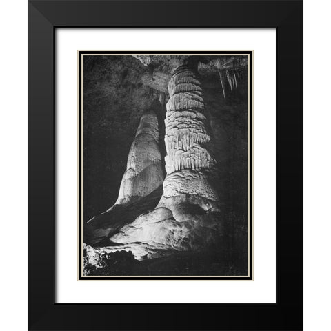 Hall of Giants-Big Room-Carlsbad Caverns National Park-New Mexico Black Modern Wood Framed Art Print with Double Matting by Adams, Ansel