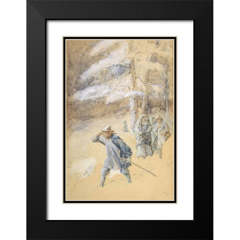 Illustration 4 for Little Peter A Christmas Morality for Children of Any Age Black Modern Wood Framed Art Print with Double Matting by Brock, Charles Edmund