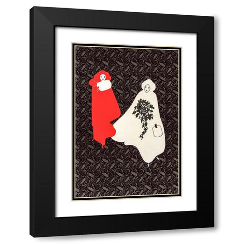 Christmas Poster  Black Modern Wood Framed Art Print with Double Matting by Bradley, Will