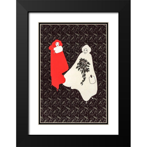 Christmas Poster  Black Modern Wood Framed Art Print with Double Matting by Bradley, Will