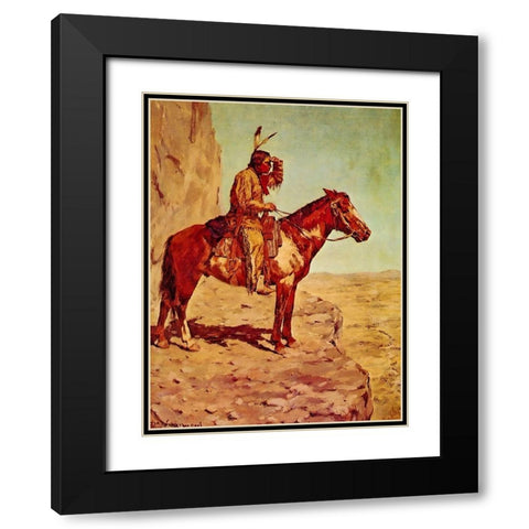 The Scout Black Modern Wood Framed Art Print with Double Matting by Shreyvogel, Charles