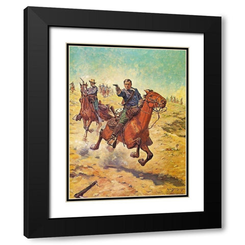 Dead Sure Black Modern Wood Framed Art Print with Double Matting by Shreyvogel, Charles