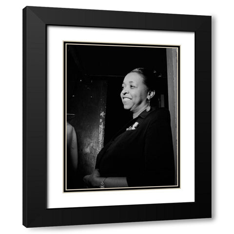 Ethel Waters Black Modern Wood Framed Art Print with Double Matting by Gottlieb, William