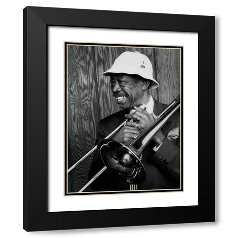 Al Grey Black Modern Wood Framed Art Print with Double Matting by Gottlieb, William