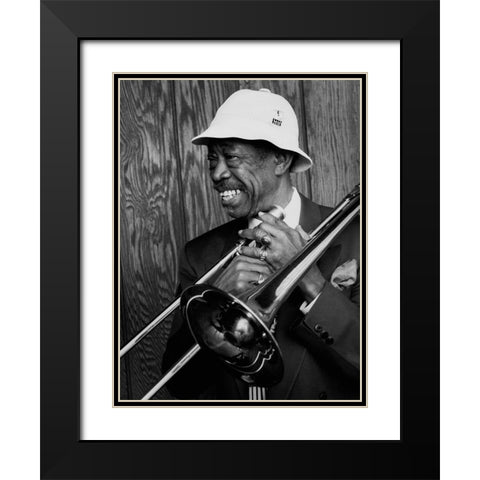 Al Grey Black Modern Wood Framed Art Print with Double Matting by Gottlieb, William