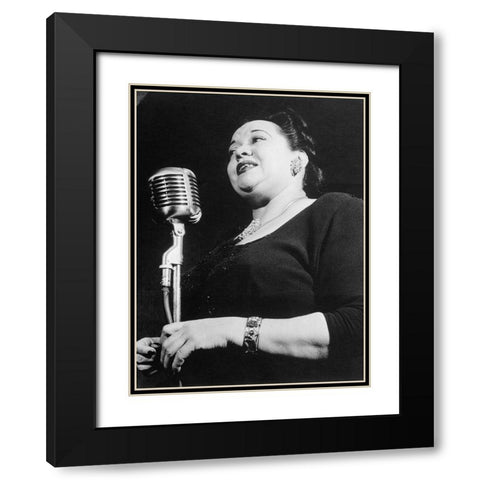 Mildred Bailey Black Modern Wood Framed Art Print with Double Matting by Gottlieb, William