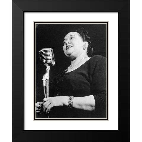 Mildred Bailey Black Modern Wood Framed Art Print with Double Matting by Gottlieb, William