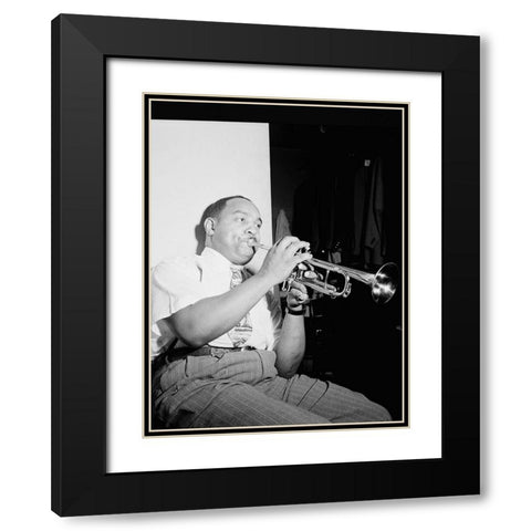 Benny Carter-Apollo Theatre-New York 1946 Black Modern Wood Framed Art Print with Double Matting by Gottlieb, William