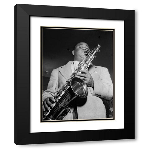 Gene Sedric-The Place-New York 1946 Black Modern Wood Framed Art Print with Double Matting by Gottlieb, William