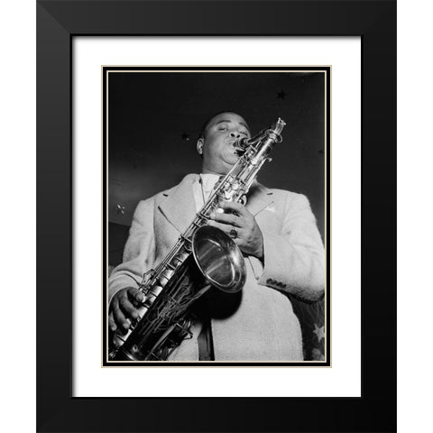 Gene Sedric-The Place-New York 1946 Black Modern Wood Framed Art Print with Double Matting by Gottlieb, William