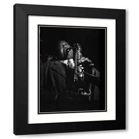 Portrait of Pete Brown Black Modern Wood Framed Art Print with Double Matting by Gottlieb, William