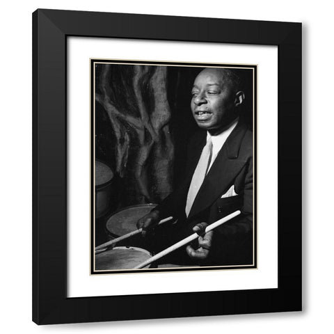 Baby Dodds-Ole South-New York 1946 Black Modern Wood Framed Art Print with Double Matting by Gottlieb, William