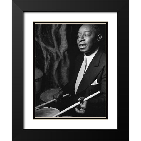 Baby Dodds-Ole South-New York 1946 Black Modern Wood Framed Art Print with Double Matting by Gottlieb, William