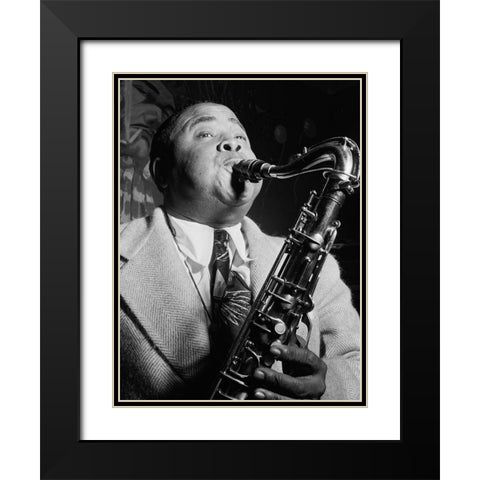Gene Sedric-The Place-New York 1946 Black Modern Wood Framed Art Print with Double Matting by Gottlieb, William