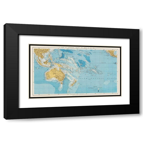 Stanfords Compendium of Geography and Travel 1878 Black Modern Wood Framed Art Print with Double Matting by Stanford, Edward