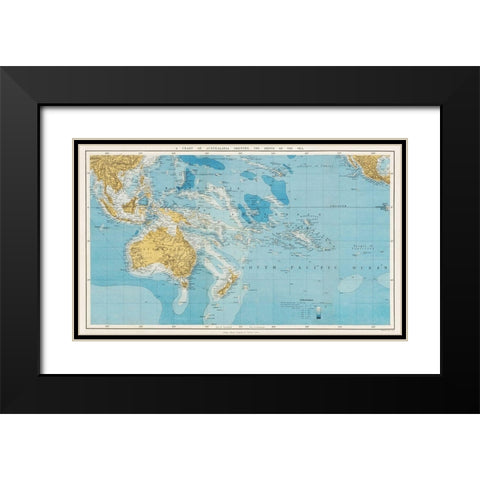 Stanfords Compendium of Geography and Travel 1878 Black Modern Wood Framed Art Print with Double Matting by Stanford, Edward