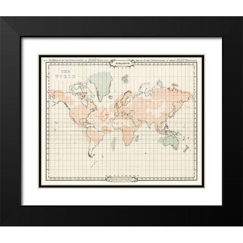 The Story of Atlantis a geographical-historical-and ethnological sketch Black Modern Wood Framed Art Print with Double Matting by Sinnett, A P