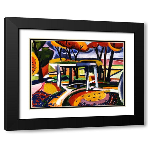 Decor Slav Black Modern Wood Framed Art Print with Double Matting by Sayen, Henry Lyman