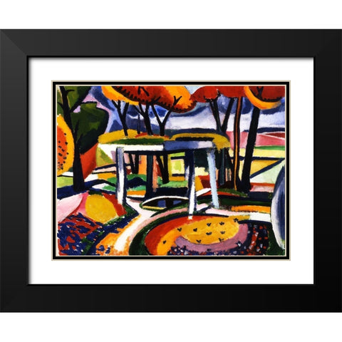 Decor Slav Black Modern Wood Framed Art Print with Double Matting by Sayen, Henry Lyman
