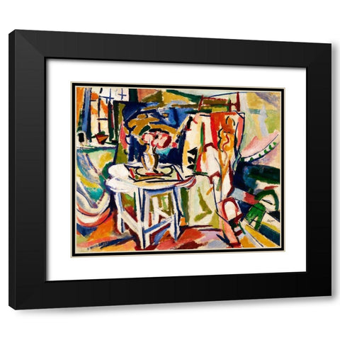 Interior Black Modern Wood Framed Art Print with Double Matting by Sayen, Henry Lyman