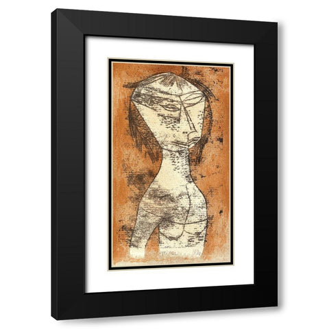 The Saint of the Inner Light Black Modern Wood Framed Art Print with Double Matting by Klee, Paul