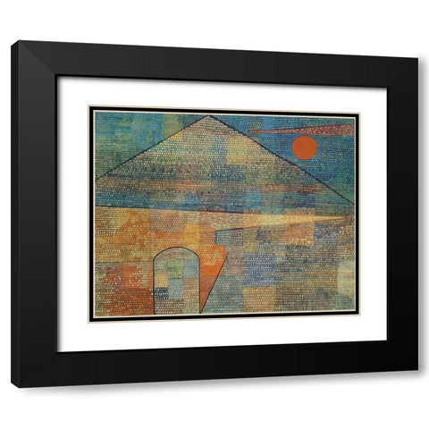 Ad Parnassum 1932 Black Modern Wood Framed Art Print with Double Matting by Klee, Paul