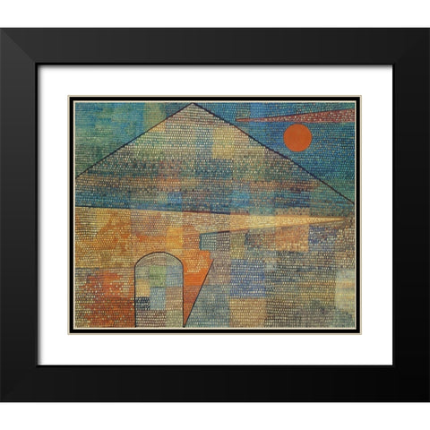 Ad Parnassum 1932 Black Modern Wood Framed Art Print with Double Matting by Klee, Paul