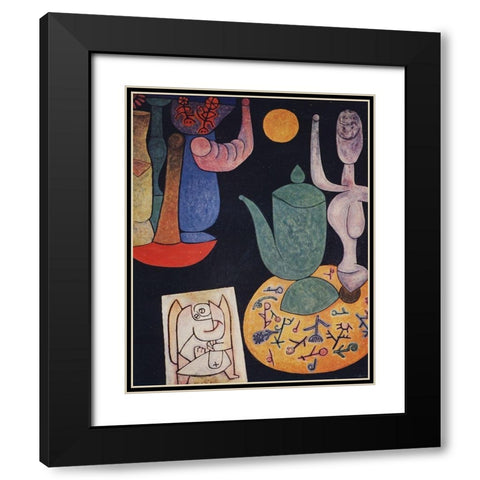 Still Life 1940 Black Modern Wood Framed Art Print with Double Matting by Klee, Paul