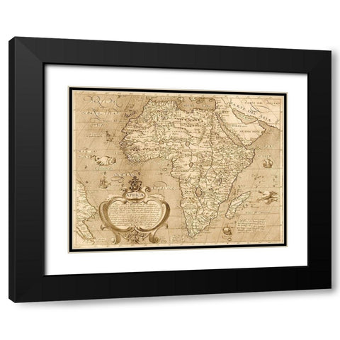 Africa 1603 Black Modern Wood Framed Art Print with Double Matting by Arnoldi, Arnoldi di