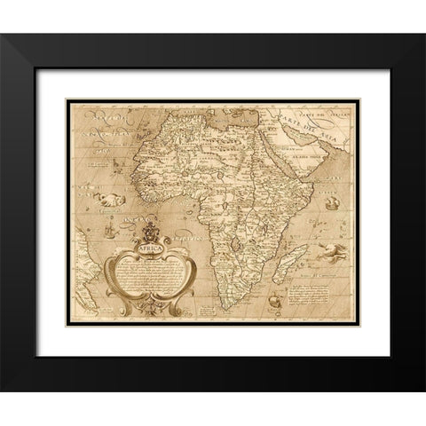 Africa 1603 Black Modern Wood Framed Art Print with Double Matting by Arnoldi, Arnoldi di