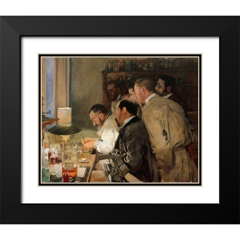 Research Black Modern Wood Framed Art Print with Double Matting by Sorolla, Joaquin