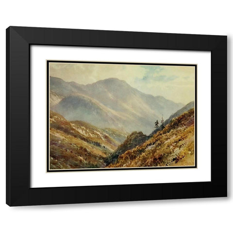 A Canon in the Sierra Madres-California 1914 Black Modern Wood Framed Art Print with Double Matting by Palmer, Sutton