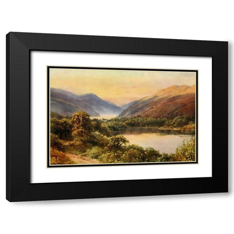 Blue Lake-Lake County-California 1914 Black Modern Wood Framed Art Print with Double Matting by Palmer, Sutton