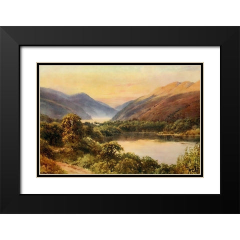 Blue Lake-Lake County-California 1914 Black Modern Wood Framed Art Print with Double Matting by Palmer, Sutton