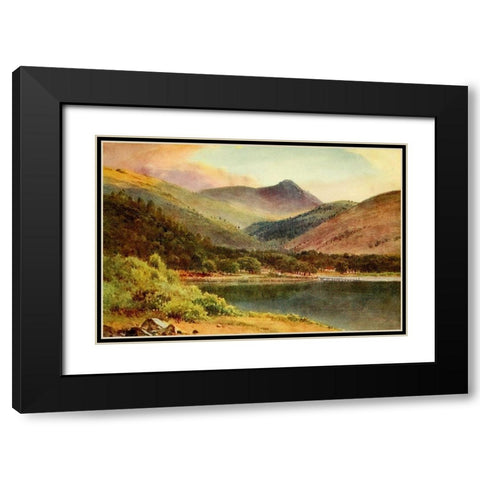 Clear Lake-Lake County-California 1914 Black Modern Wood Framed Art Print with Double Matting by Palmer, Sutton