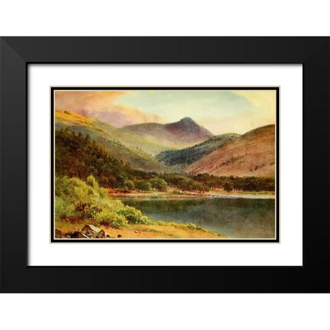 Clear Lake-Lake County-California 1914 Black Modern Wood Framed Art Print with Double Matting by Palmer, Sutton
