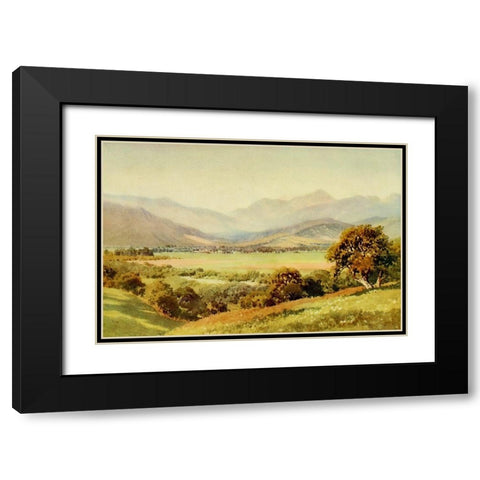 Glendale-Valley of the San Gabriel-California 1914 Black Modern Wood Framed Art Print with Double Matting by Palmer, Sutton