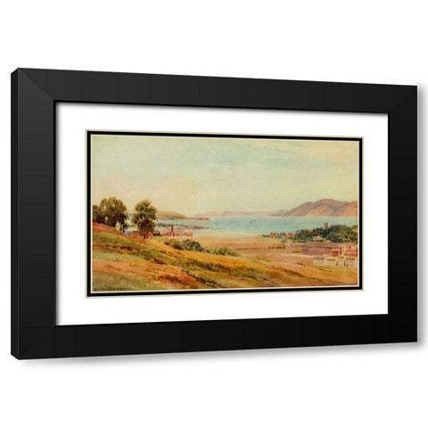 Golden Gate and Black Point-San Francisco-California 1914 Black Modern Wood Framed Art Print with Double Matting by Palmer, Sutton