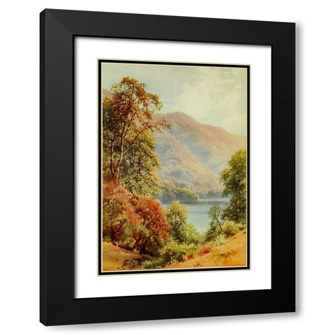 Laurel Lake-Sacramento-California 1914 Black Modern Wood Framed Art Print with Double Matting by Palmer, Sutton