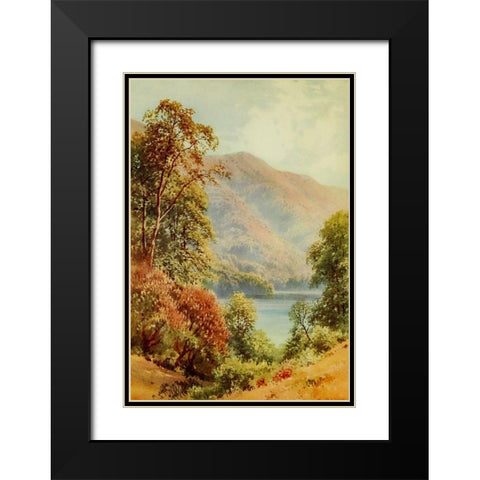 Laurel Lake-Sacramento-California 1914 Black Modern Wood Framed Art Print with Double Matting by Palmer, Sutton