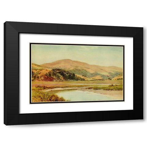 Mill Valley and Backwater of San Francisco Bay-California 1914 Black Modern Wood Framed Art Print with Double Matting by Palmer, Sutton