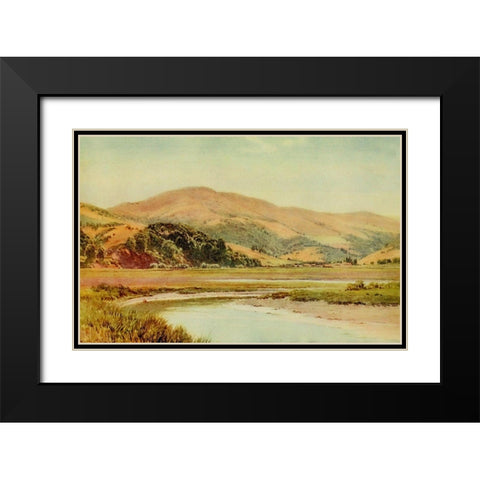Mill Valley and Backwater of San Francisco Bay-California 1914 Black Modern Wood Framed Art Print with Double Matting by Palmer, Sutton