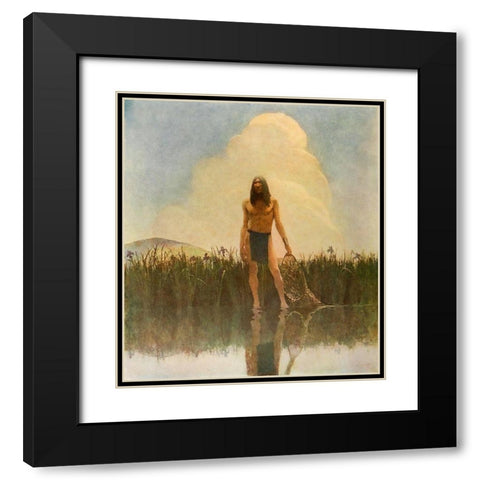 Moods-Summer Black Modern Wood Framed Art Print with Double Matting by Wyeth, Newell