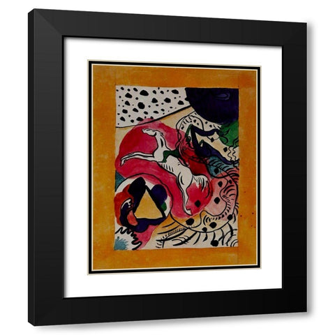 Design for cover of Blaue Reiter 1911 Black Modern Wood Framed Art Print with Double Matting by Kandinsky, Wassily