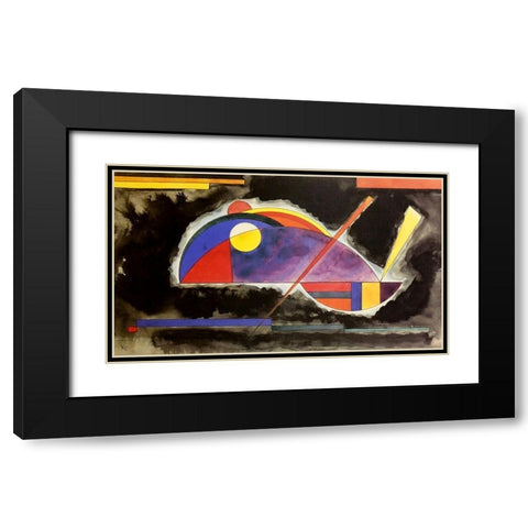 Hot 1931 Black Modern Wood Framed Art Print with Double Matting by Kandinsky, Wassily