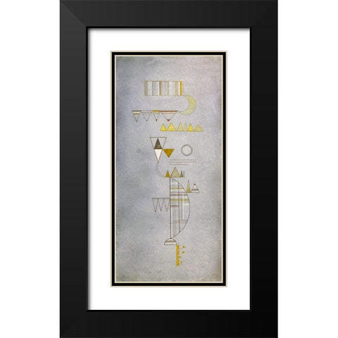 Sweetish 1932 Black Modern Wood Framed Art Print with Double Matting by Kandinsky, Wassily