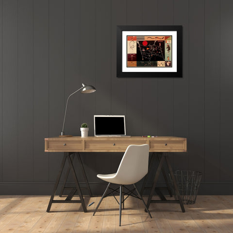 The Whole 1940 Black Modern Wood Framed Art Print with Double Matting by Kandinsky, Wassily